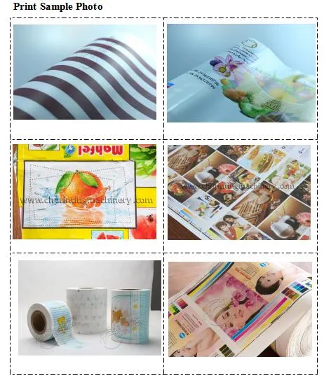 Changhong Brand OPP PE LDPE HDPE Plastic Bag Film Flexo Printing Machine 6 Color