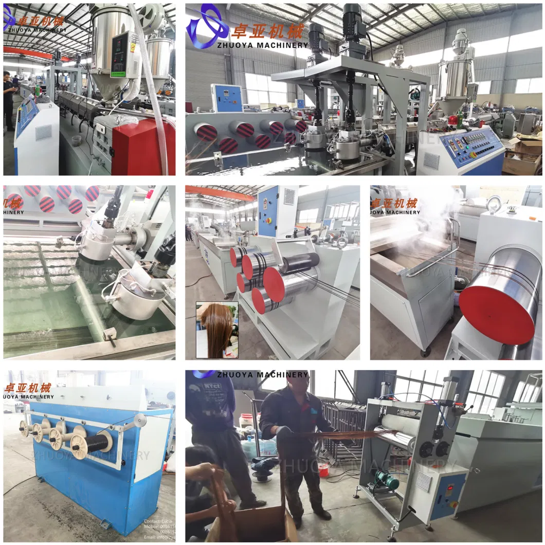 Pet/PP/PE/PA/PBT Plastic Monofilament Extruder Machine for Broom/Brush/Rope. /Net/Synthetic Hair/Synthetic Eyelash Fiber 10-Year Manufacturer