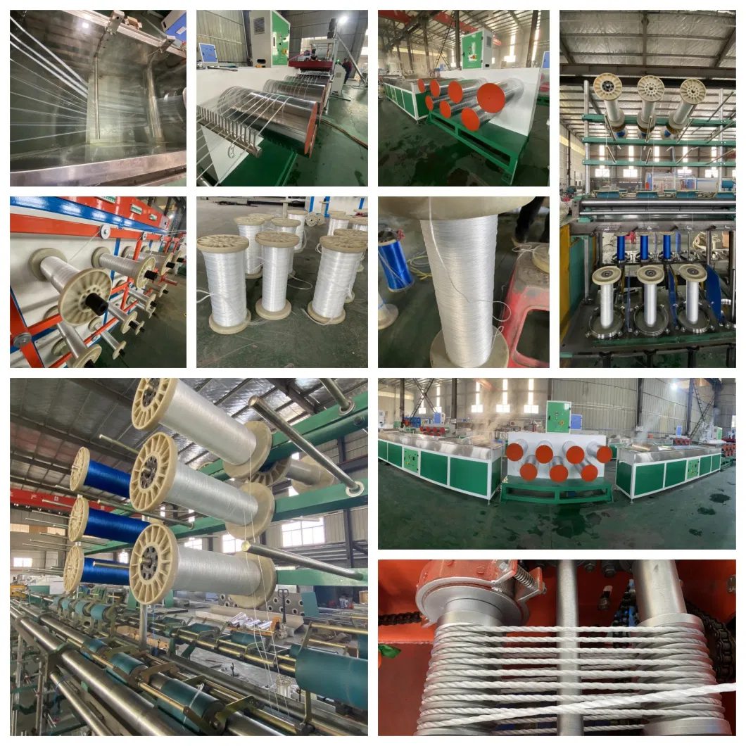 Pet/HDPE/PP Rope and Net Filament Yarn Extrusion Machine for Packing Rope/Twine/Safety and Agricultural Network