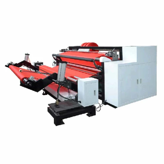 Double Rewinding Non Woven Slitting Machine with Automatic Loading Big Roll Material